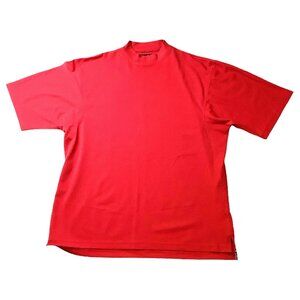 Footjoy FJ Shirt Solid Red Performance Golf Crew Neck Mens Size XL